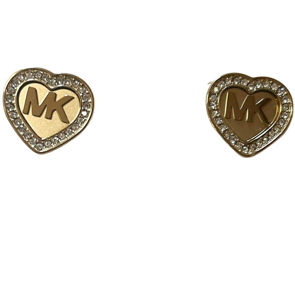 Michael Kors Pave Heart Stud Earrings - Picture 2 of 4